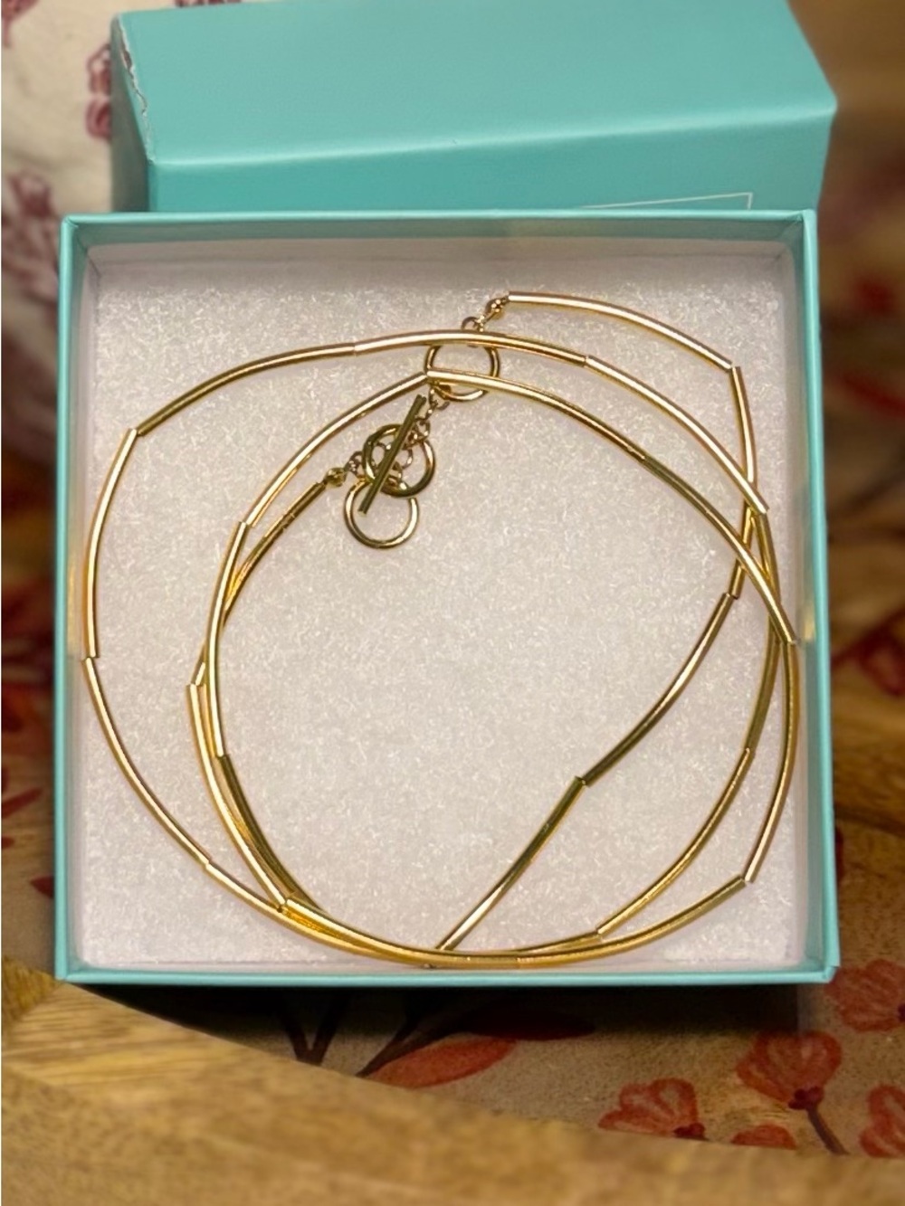 Jbloom Emira Wrap stacking Bracelet Gold Stainless. NEW with box.
